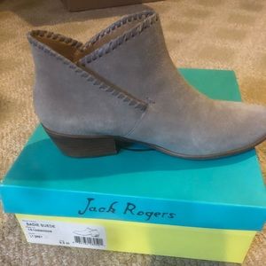 Jack Rogers Sadie Suede 9.5 light grey
